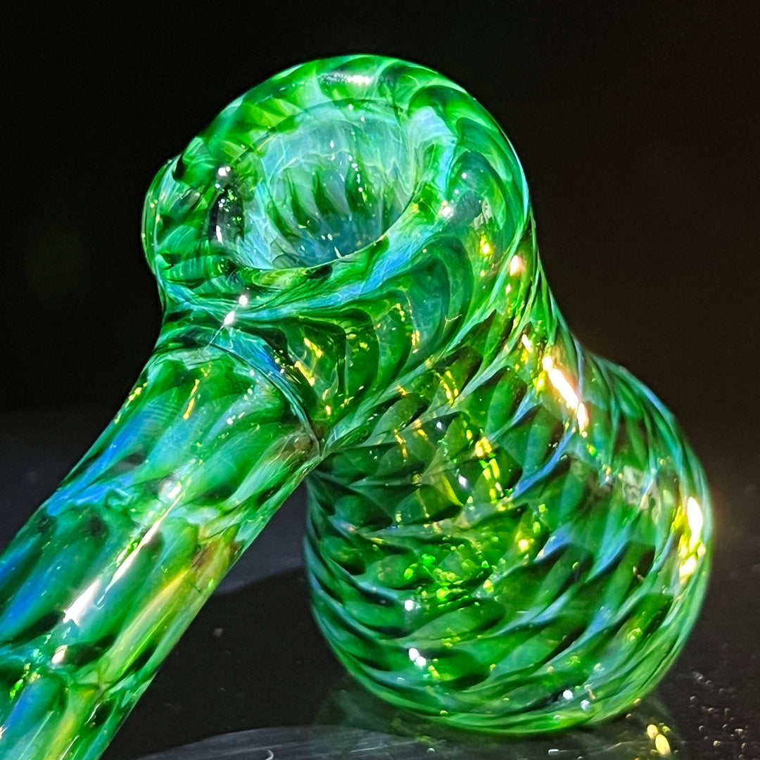 Experimental Green Hammer Bubbler Glass Pipe Jedi Glassworks   