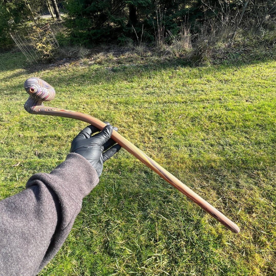 24" Woody Wood Giant Glass Pipe Wazoo Glass