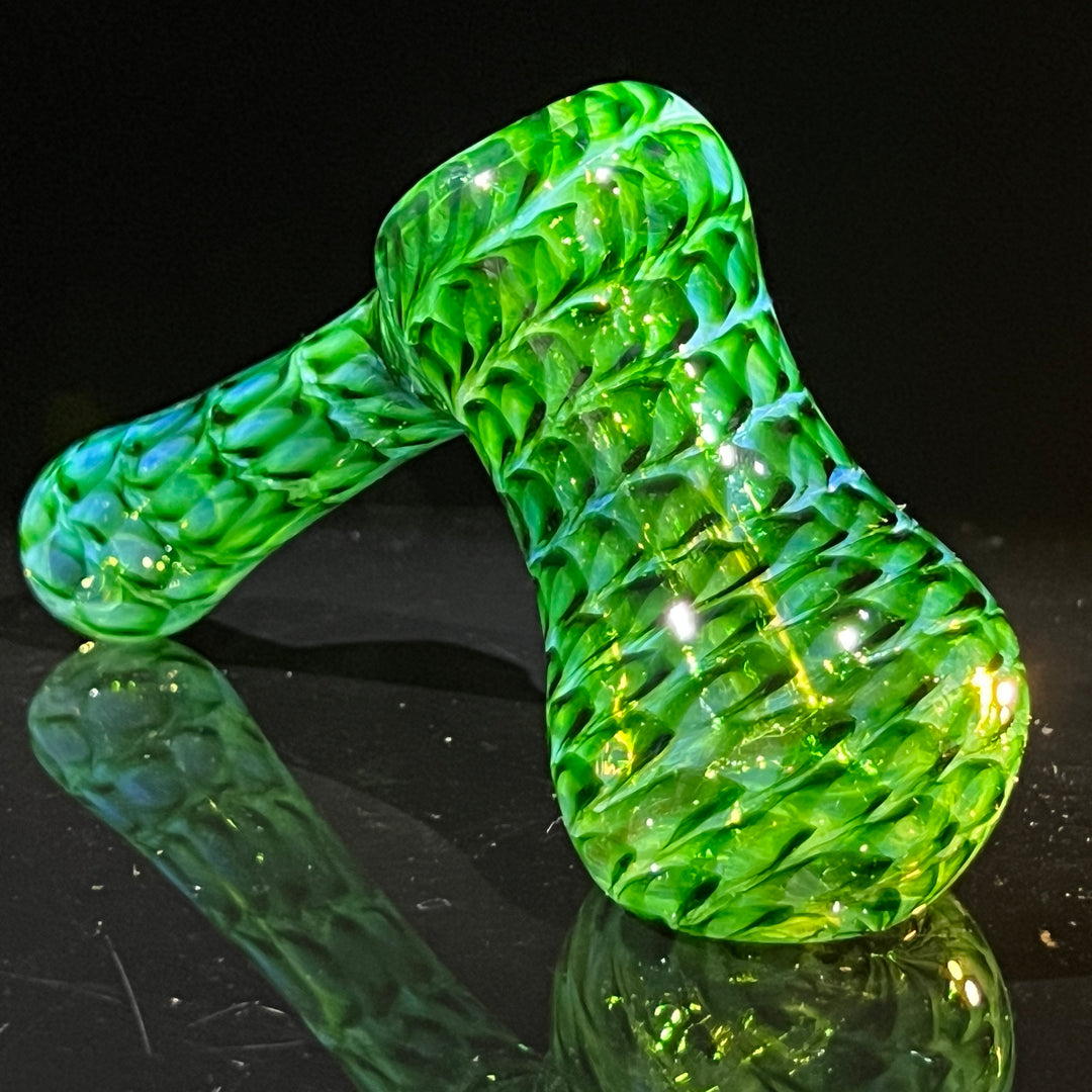 Experimental Green Hammer Bubbler Glass Pipe Jedi Glassworks   