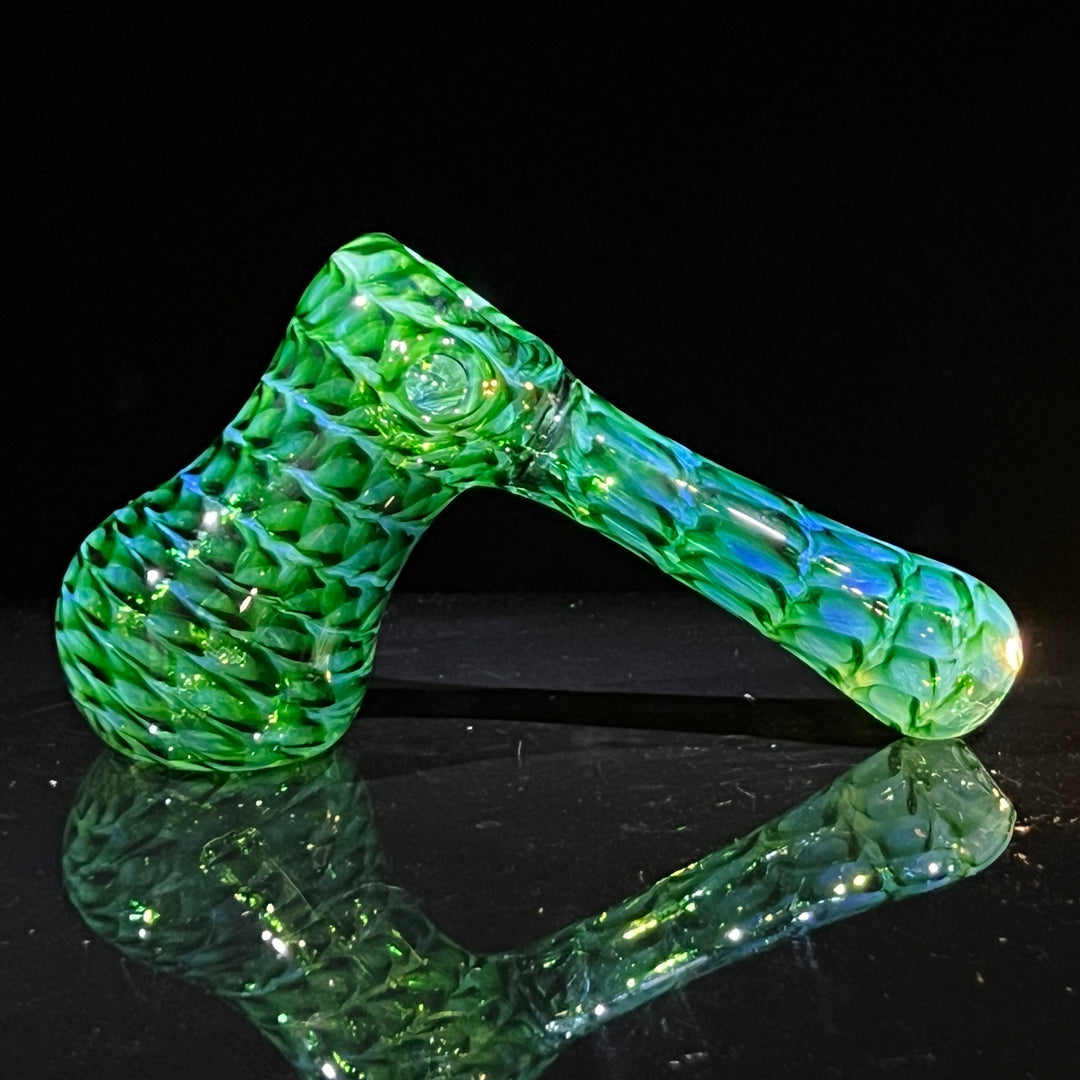 Experimental Green Hammer Bubbler Glass Pipe Jedi Glassworks   