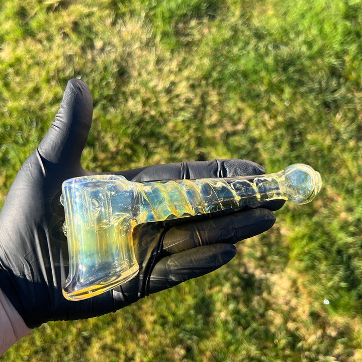 Gold Fumed Hash Hammer Glass Pipe Crondo Glassics