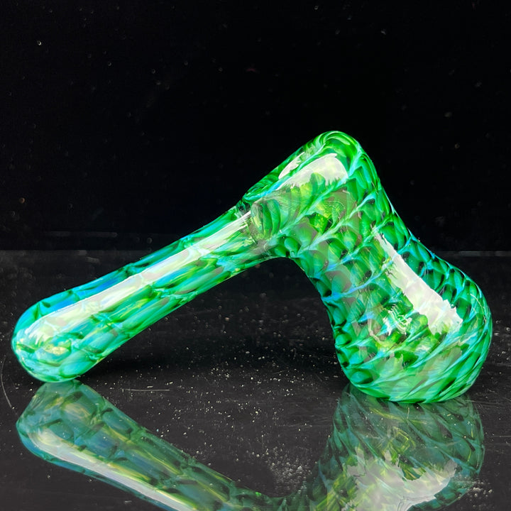 Experimental Green Hammer Bubbler Glass Pipe Jedi Glassworks   