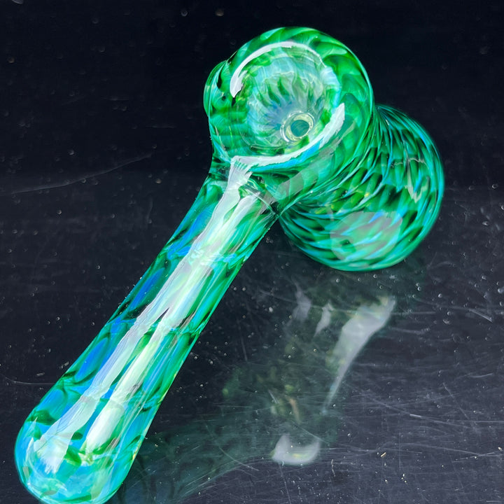 Experimental Green Hammer Bubbler Glass Pipe Jedi Glassworks   