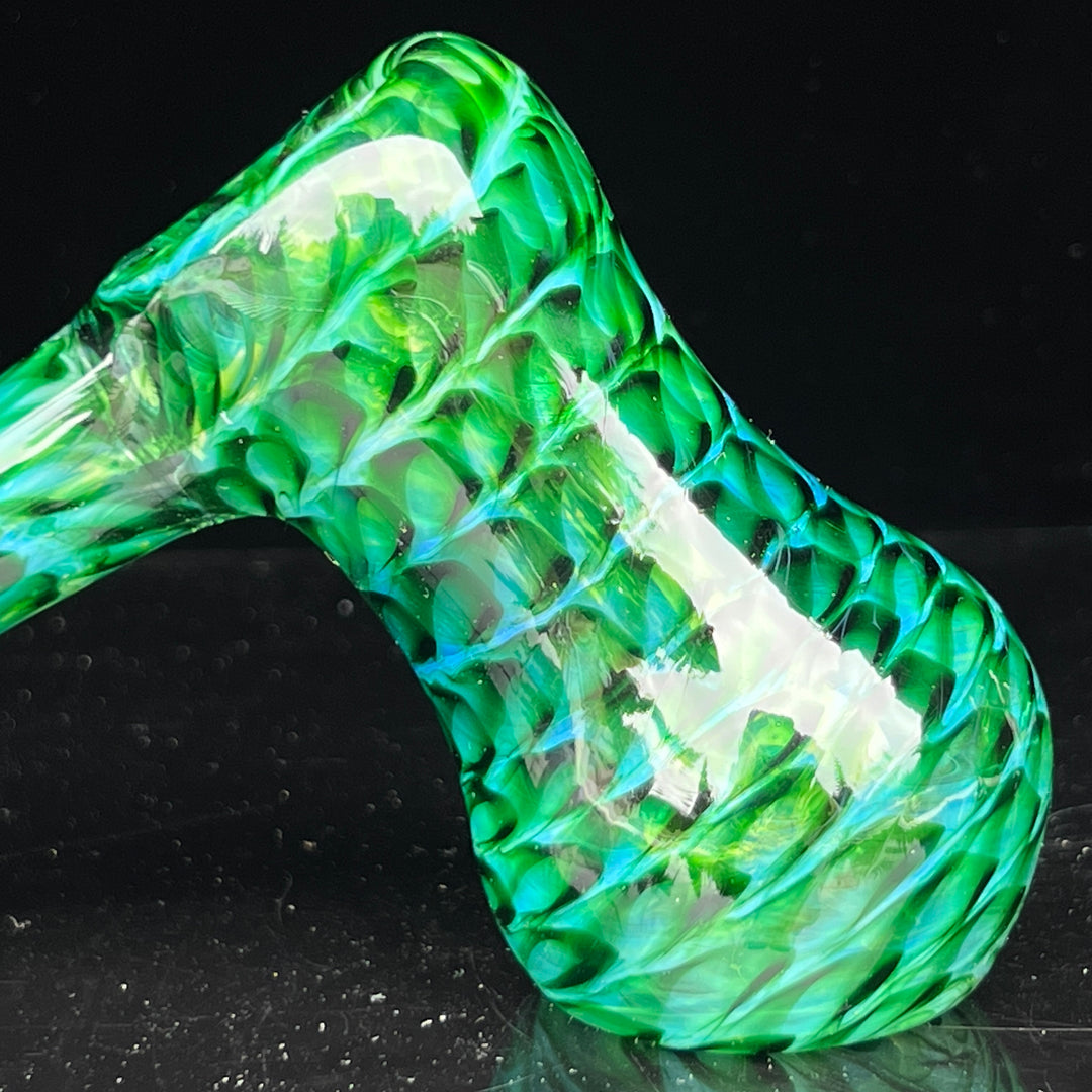 Experimental Green Hammer Bubbler Glass Pipe Jedi Glassworks   