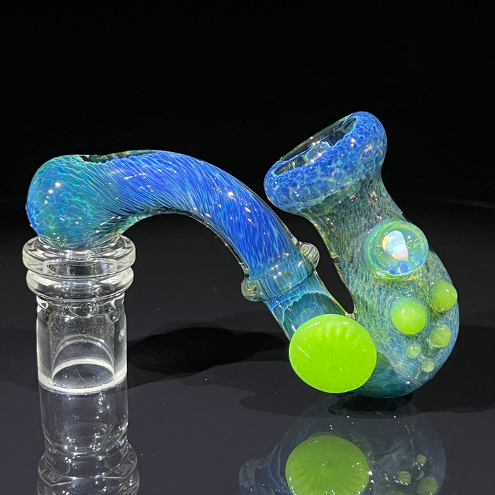 Blue Opal Sherlock Glass Pipe Beezy Glass