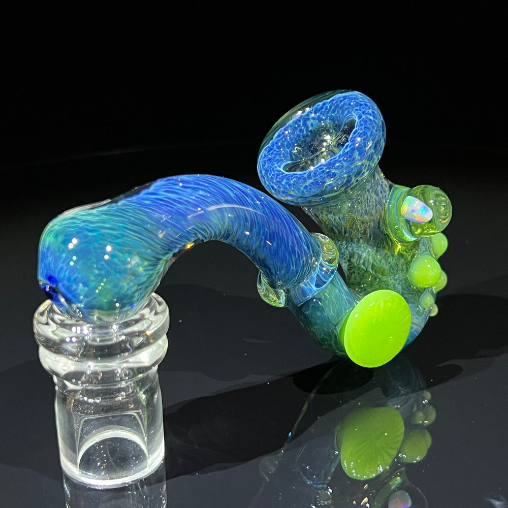 Blue Opal Sherlock Glass Pipe Beezy Glass