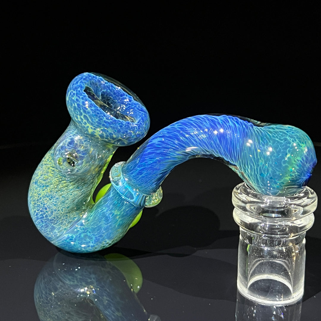 Blue Opal Sherlock Glass Pipe Beezy Glass