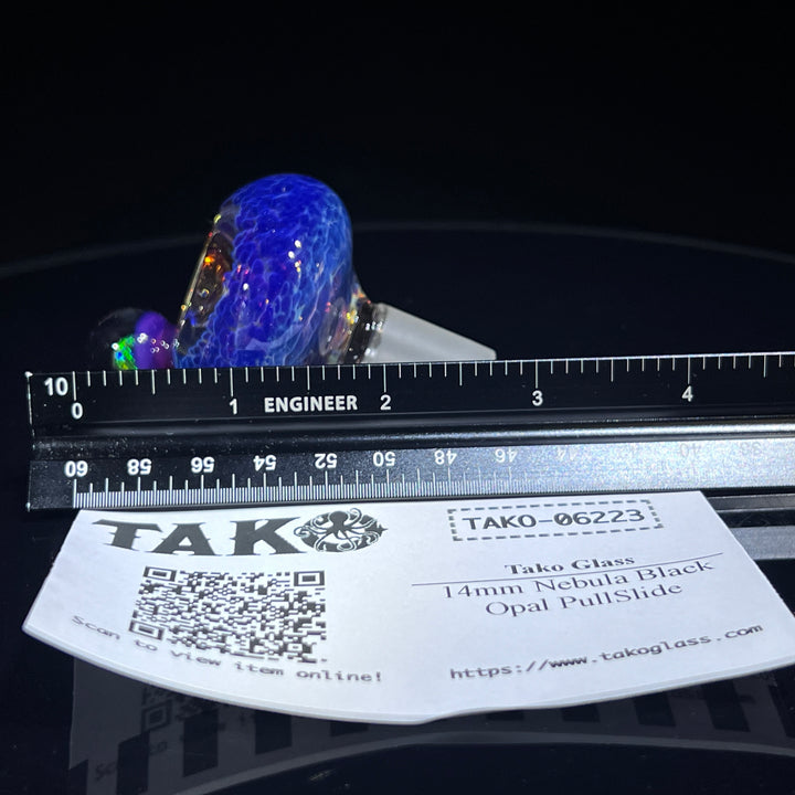 14mm Nebula Black Opal PullSlide Accessory Tako Glass   