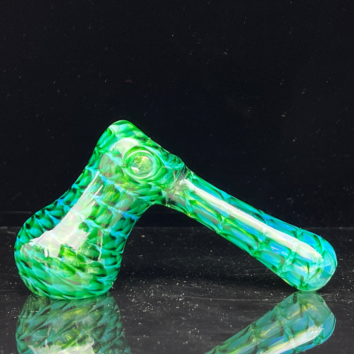 Experimental Green Hammer Bubbler Glass Pipe Jedi Glassworks   