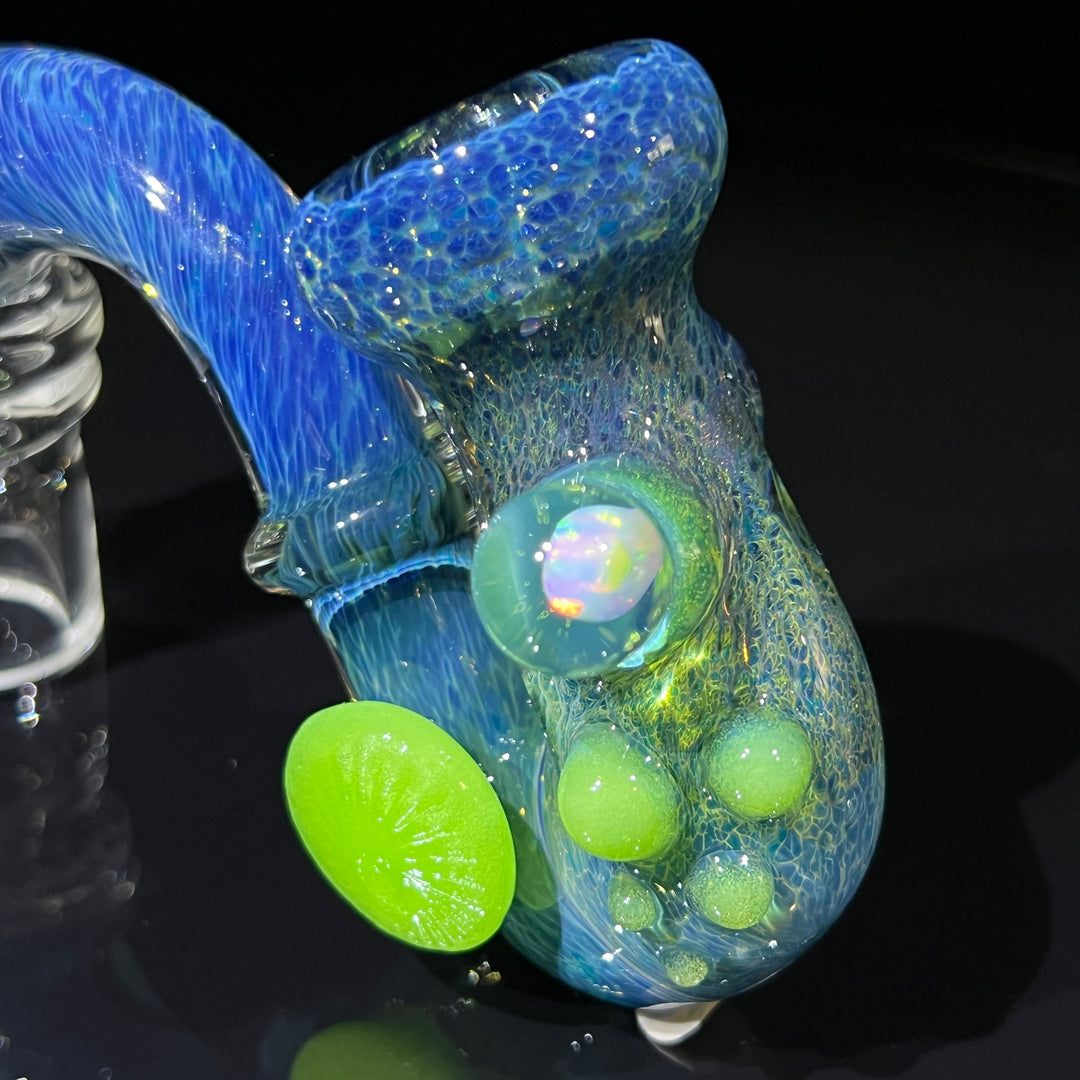 Blue Opal Sherlock Glass Pipe Beezy Glass