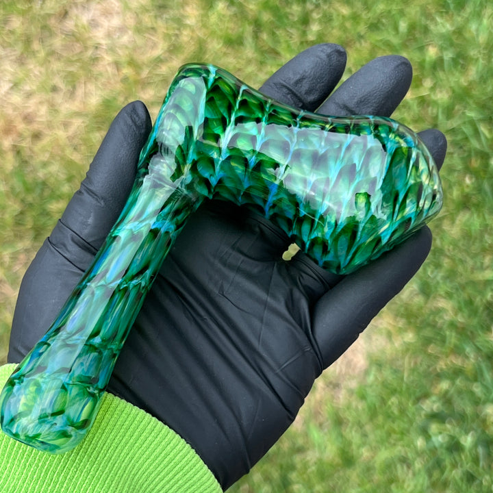 Experimental Green Hammer Bubbler Glass Pipe Jedi Glassworks   