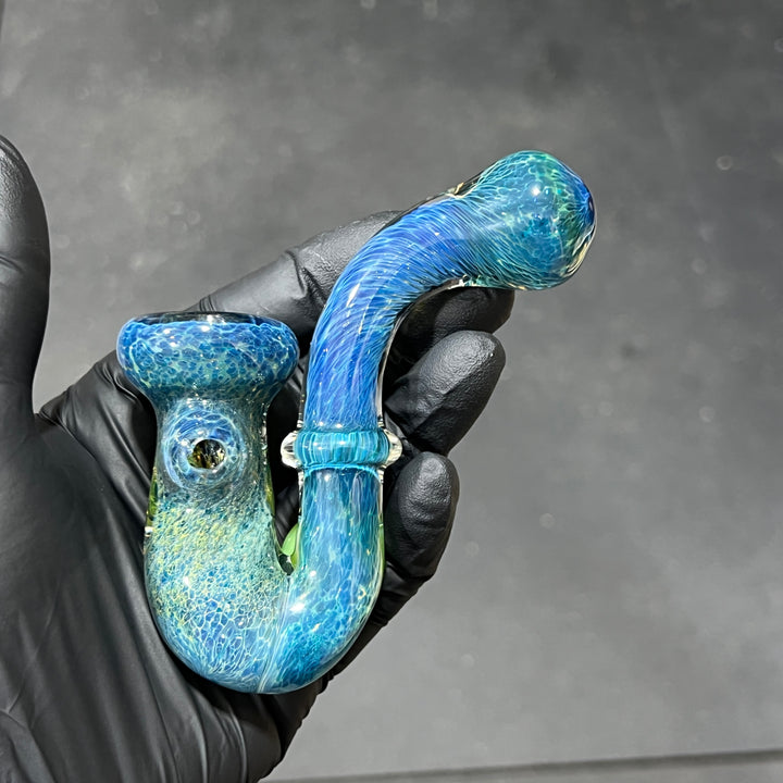 Blue Opal Sherlock Glass Pipe Beezy Glass