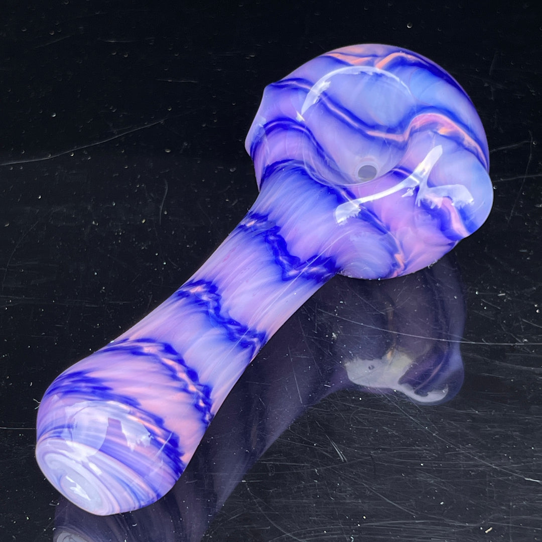 Purple Staircase Spoon Glass Pipe Jedi Glassworks   