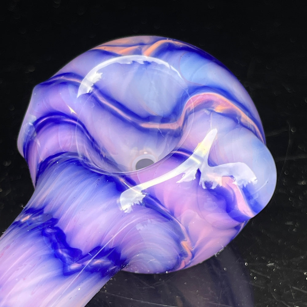 Purple Staircase Spoon Glass Pipe Jedi Glassworks   