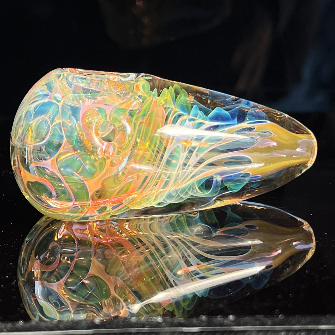 Gold Fume Egg Spoon Glass Pipe Avant Garde   