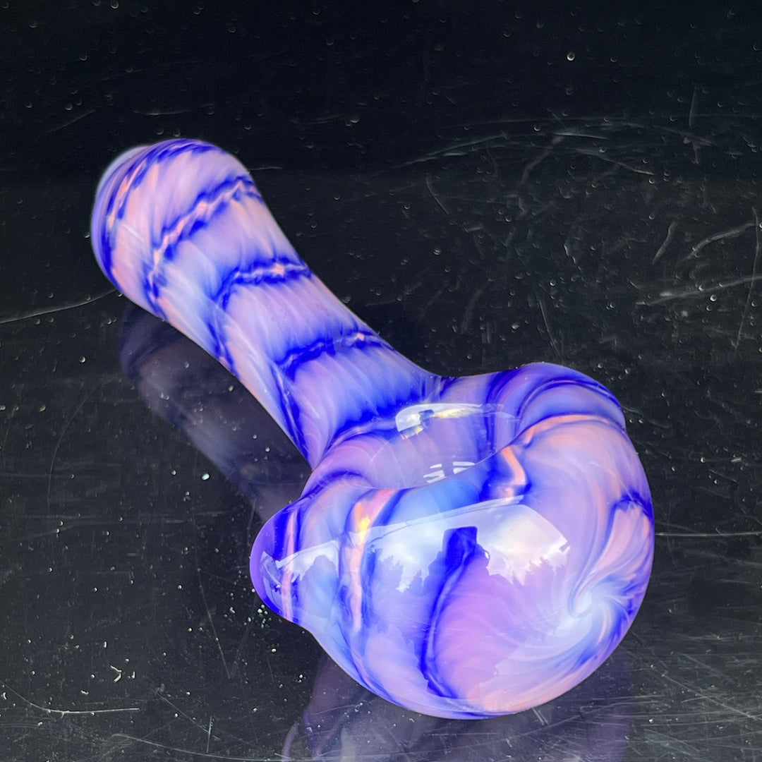 Purple Staircase Spoon Glass Pipe Jedi Glassworks   