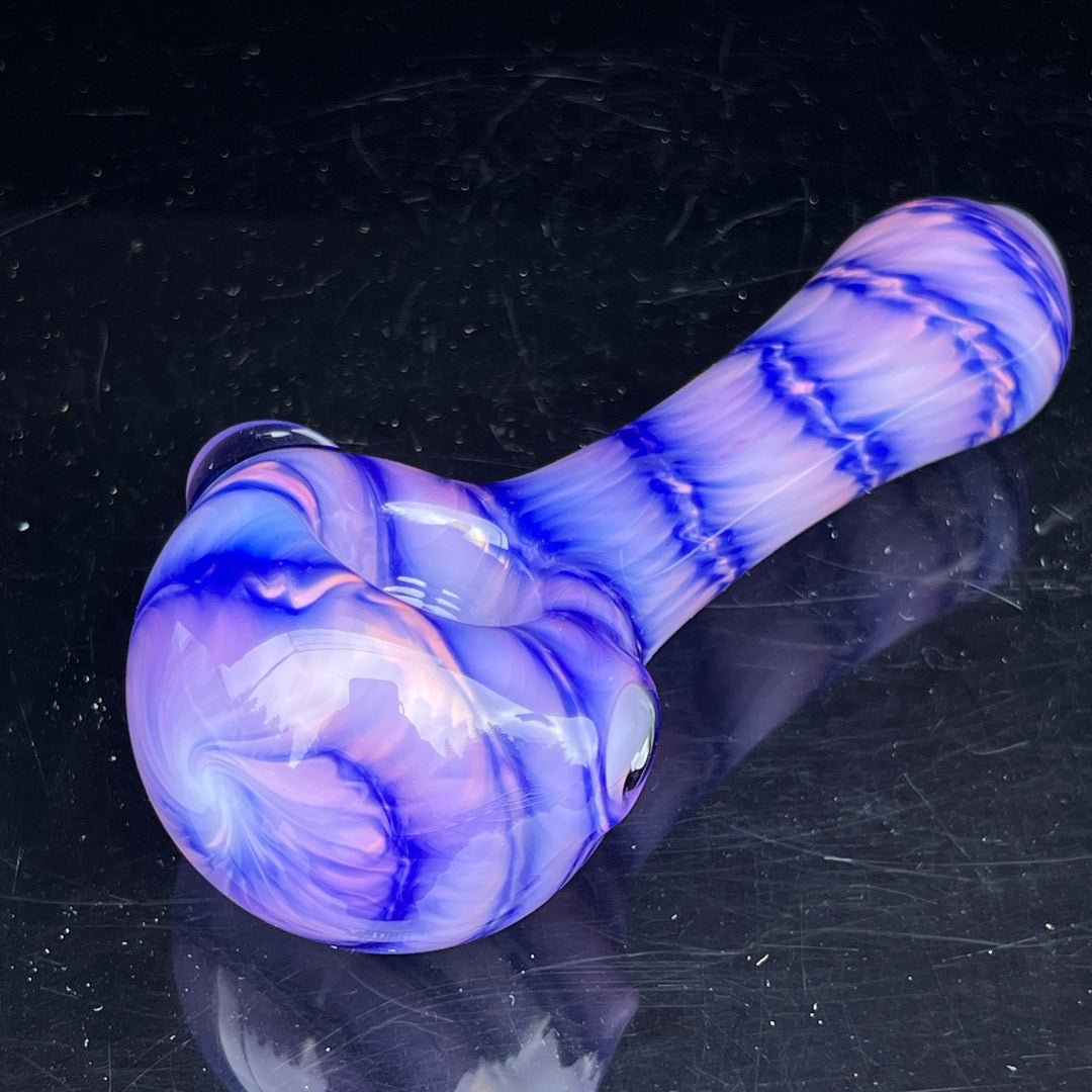 Purple Staircase Spoon Glass Pipe Jedi Glassworks   