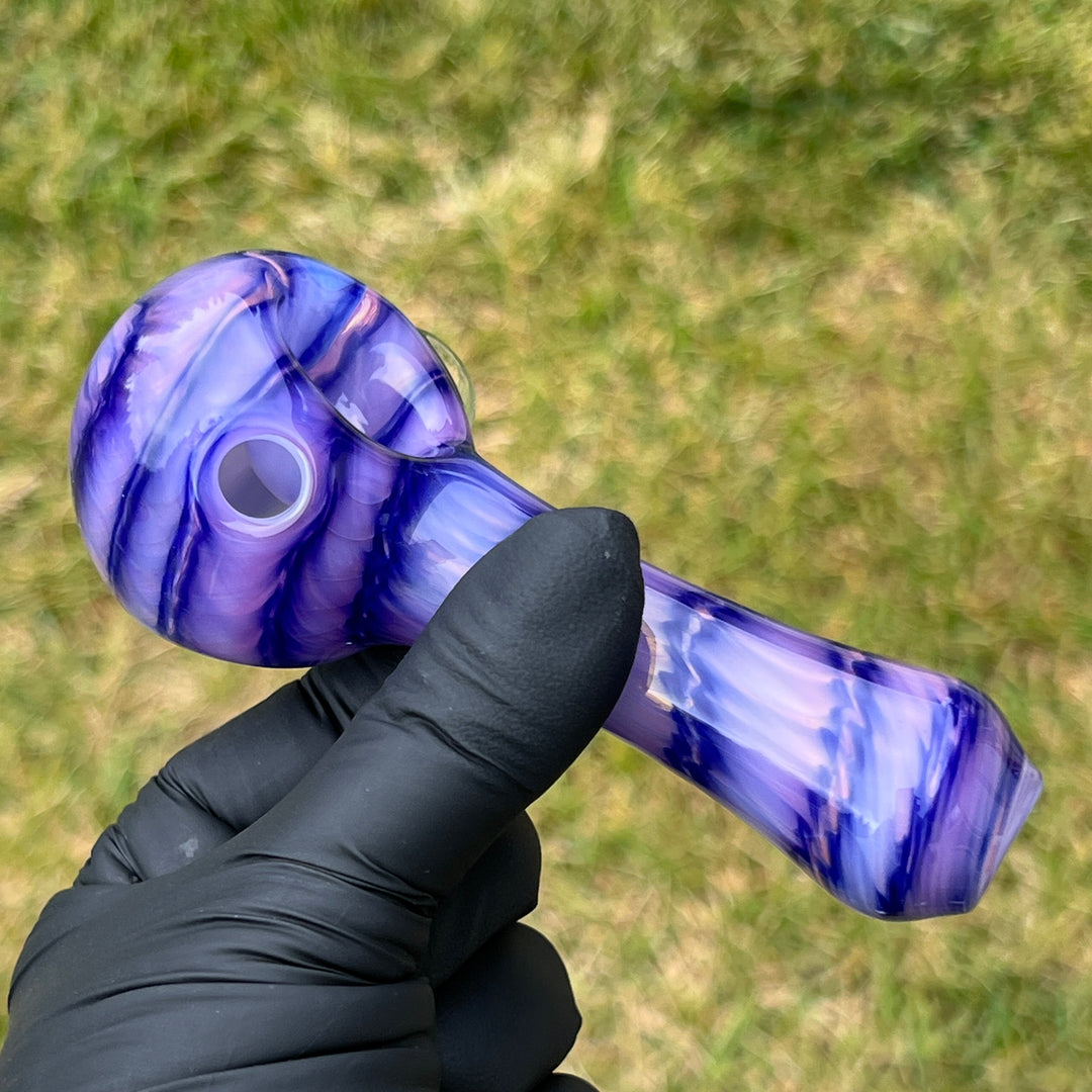 Purple Staircase Spoon Glass Pipe Jedi Glassworks   