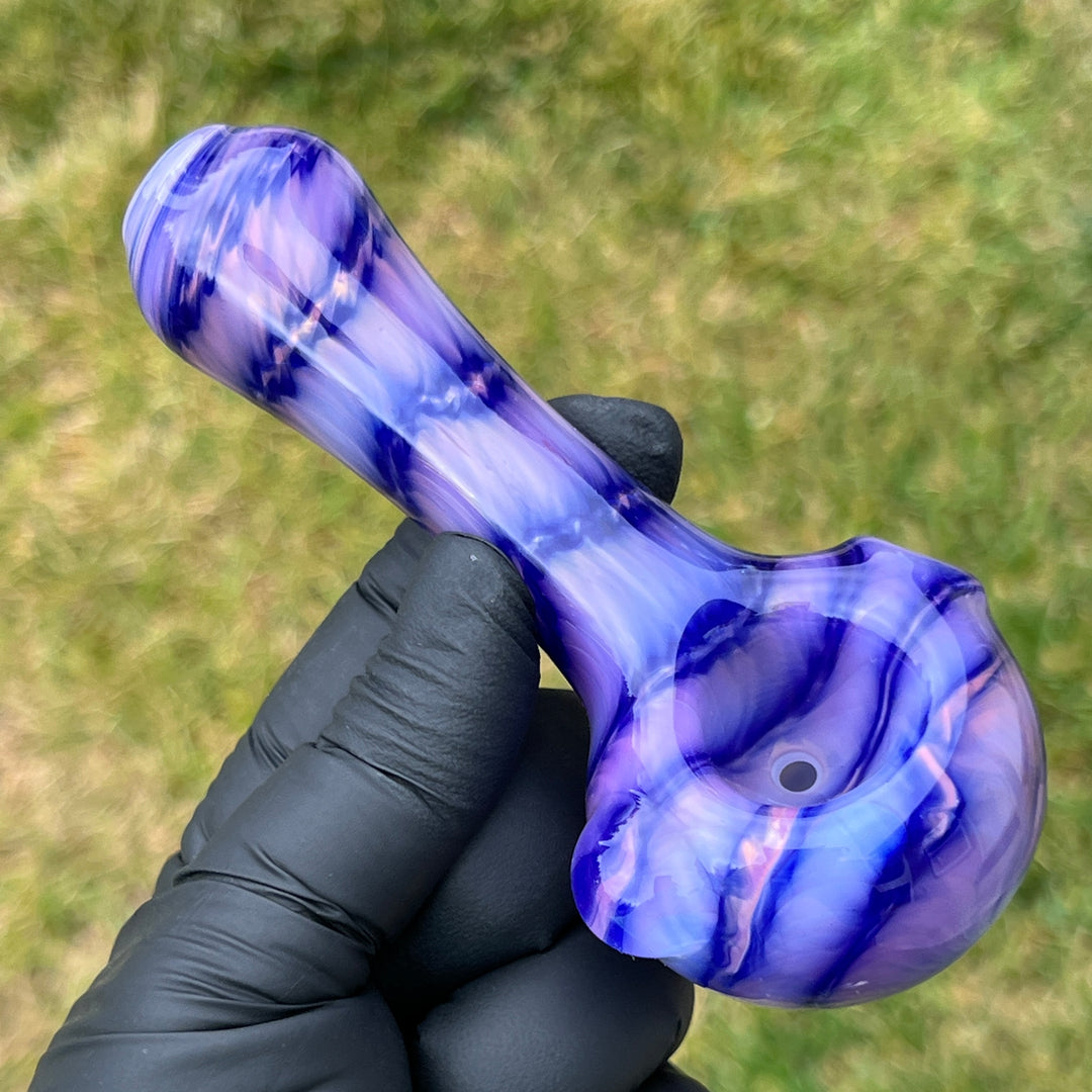 Purple Staircase Spoon Glass Pipe Jedi Glassworks   