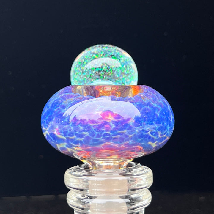 14mm Purple Nebula Crushed Opal PullSlide Accessory Tako Glass   