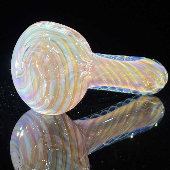 Thick Fume Pipe Pink Slyme Marble Glass Pipe Chuck Glass   