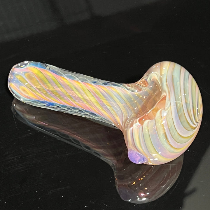 Thick Fume Pipe Pink Slyme Marble Glass Pipe Chuck Glass   