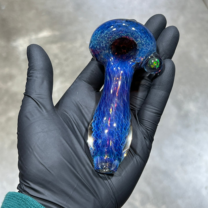 Purple Nebula Black Opal Pipe Glass Pipe Tako Glass   