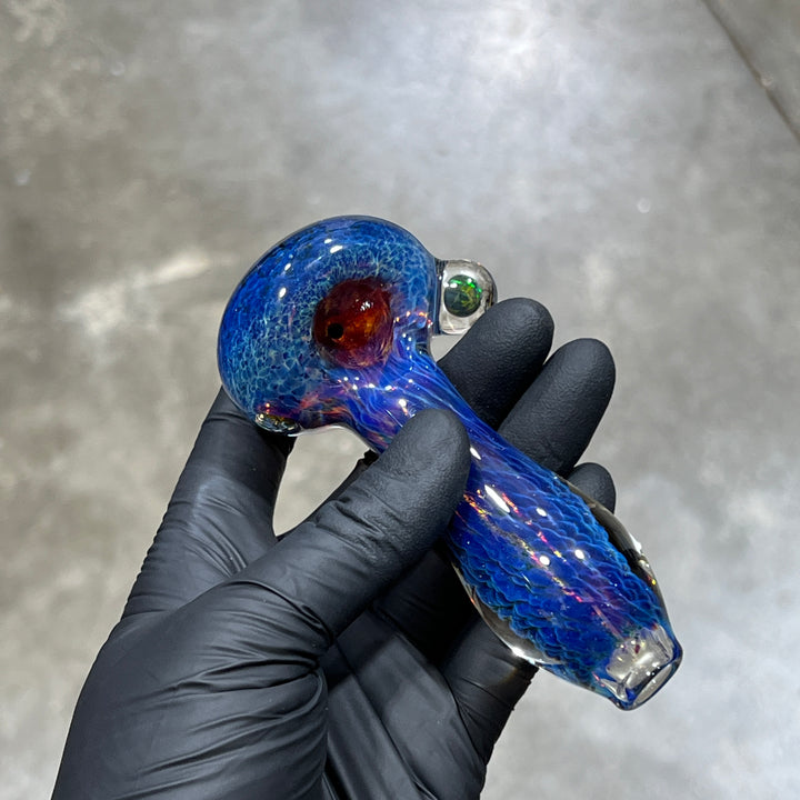 Purple Nebula Black Opal Pipe Glass Pipe Tako Glass   