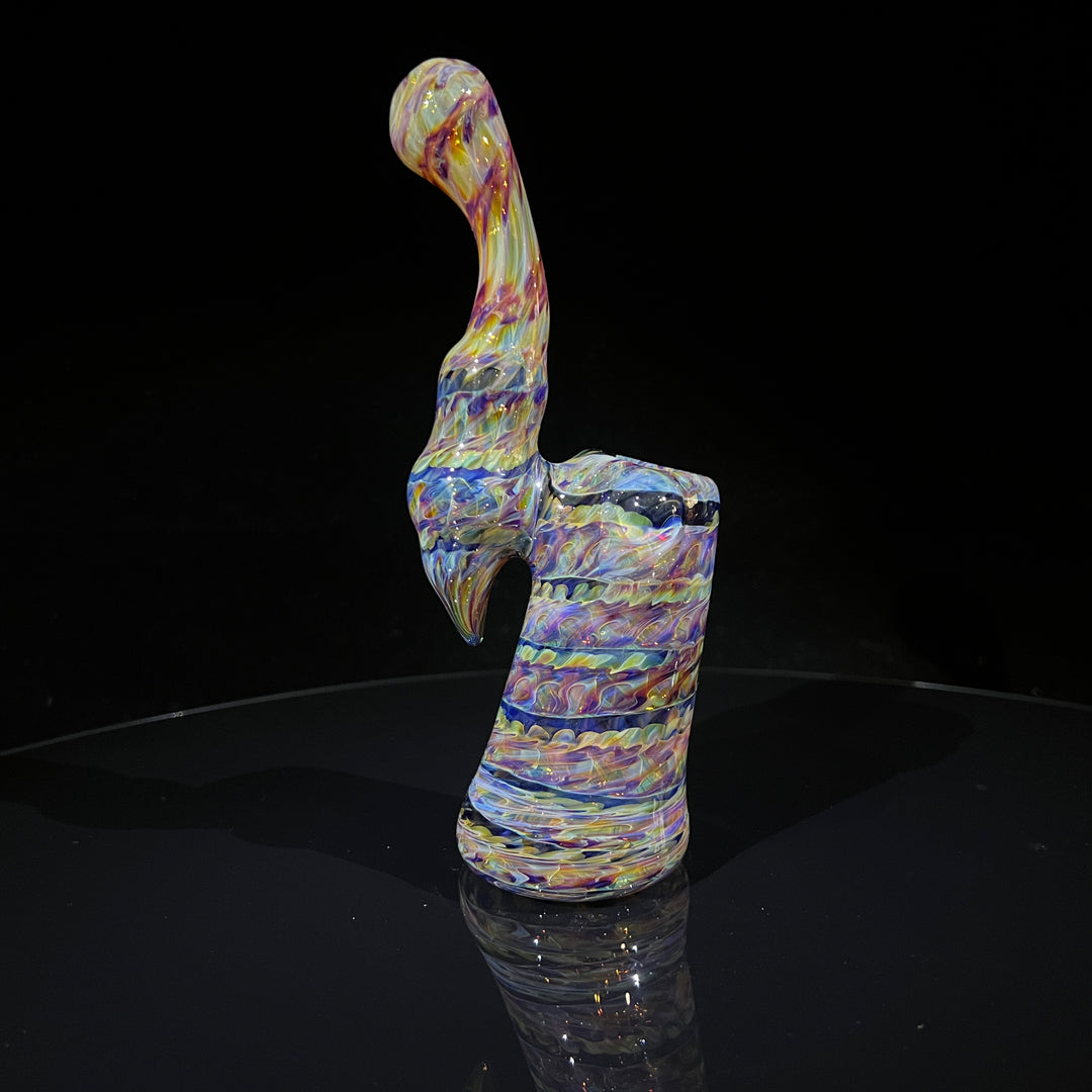 Multi-Color Sherlock Bubbler Glass Pipe Jedi Glassworks