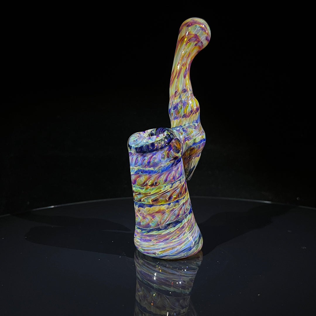 Multi-Color Sherlock Bubbler Glass Pipe Jedi Glassworks