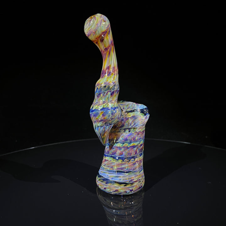 Multi-Color Sherlock Bubbler Glass Pipe Jedi Glassworks