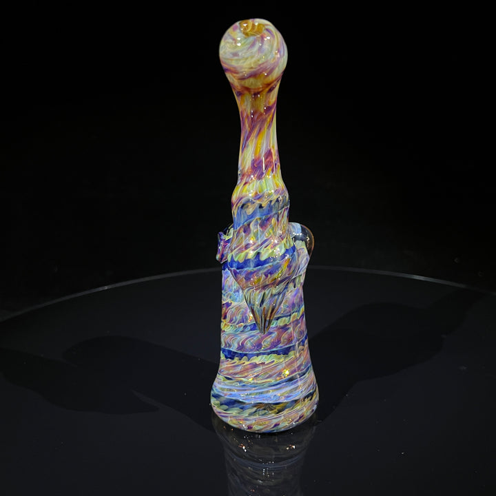 Multi-Color Sherlock Bubbler Glass Pipe Jedi Glassworks