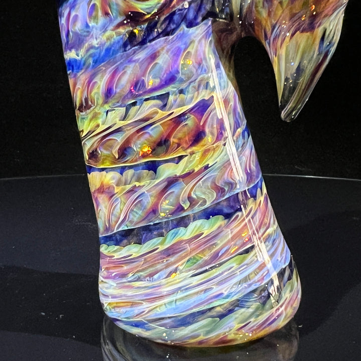 Multi-Color Sherlock Bubbler Glass Pipe Jedi Glassworks