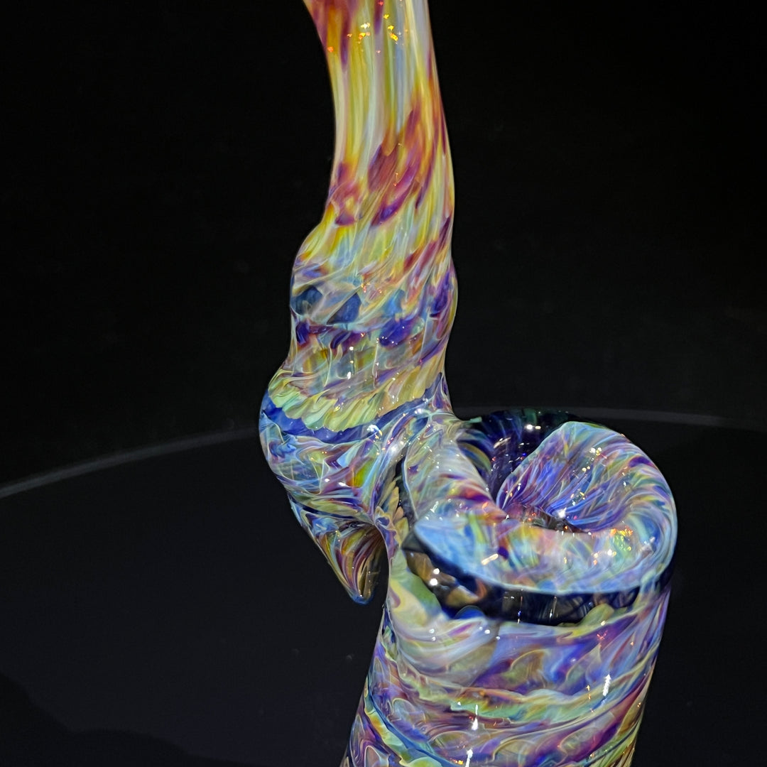 Multi-Color Sherlock Bubbler Glass Pipe Jedi Glassworks