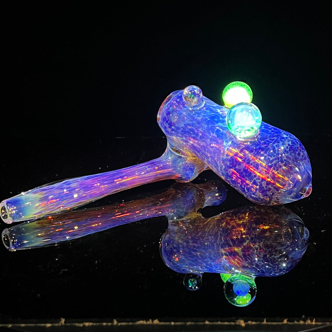 Purple Nebula Sidecar Bubbler Glass Pipe Tako Glass   