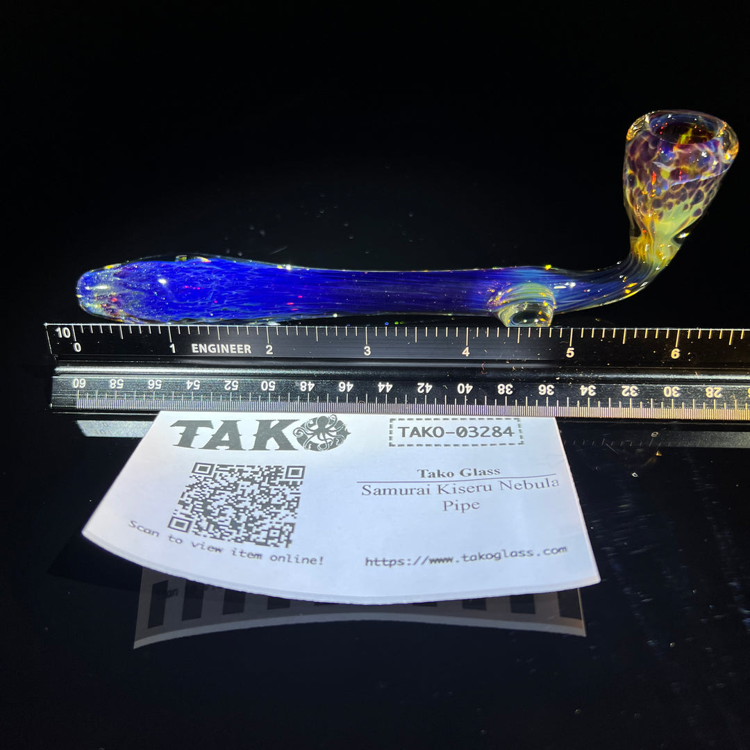 Samurai Kiseru Nebula Pipe Glass Pipe Tako Glass   