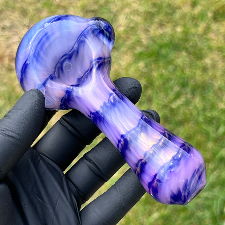 Purple Staircase Spoon Glass Pipe Jedi Glassworks   