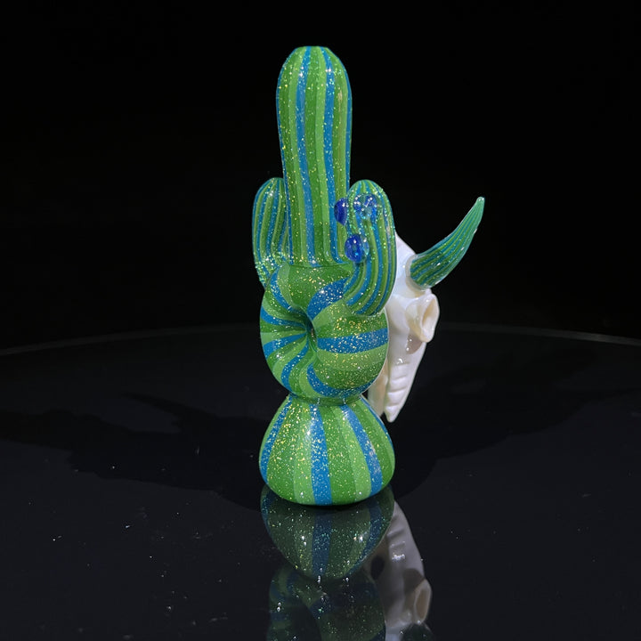 Cactus Longhorn Chillum Glass Pipe TG