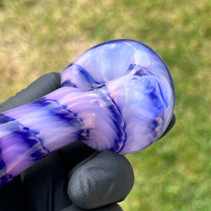 Purple Staircase Spoon Glass Pipe Jedi Glassworks   