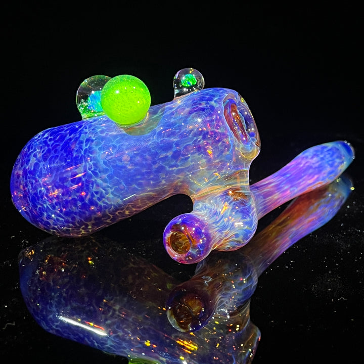 Purple Nebula Sidecar Bubbler Glass Pipe Tako Glass   