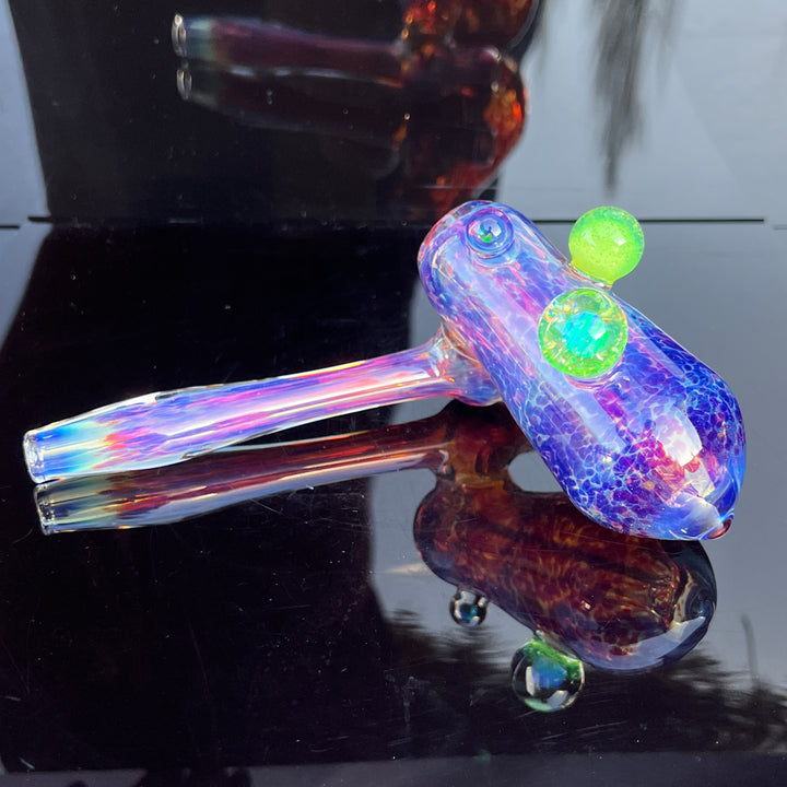 Purple Nebula Sidecar Bubbler Glass Pipe Tako Glass   