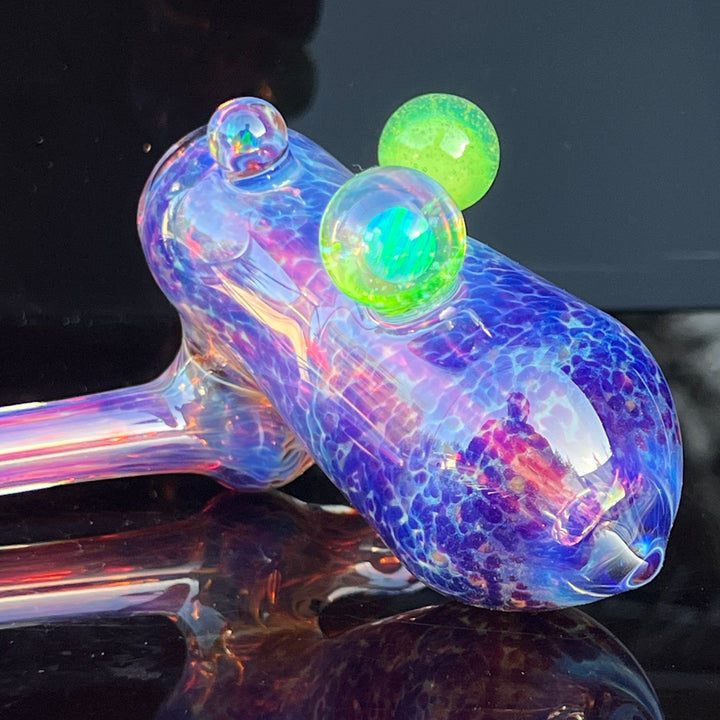 Purple Nebula Sidecar Bubbler Glass Pipe Tako Glass   