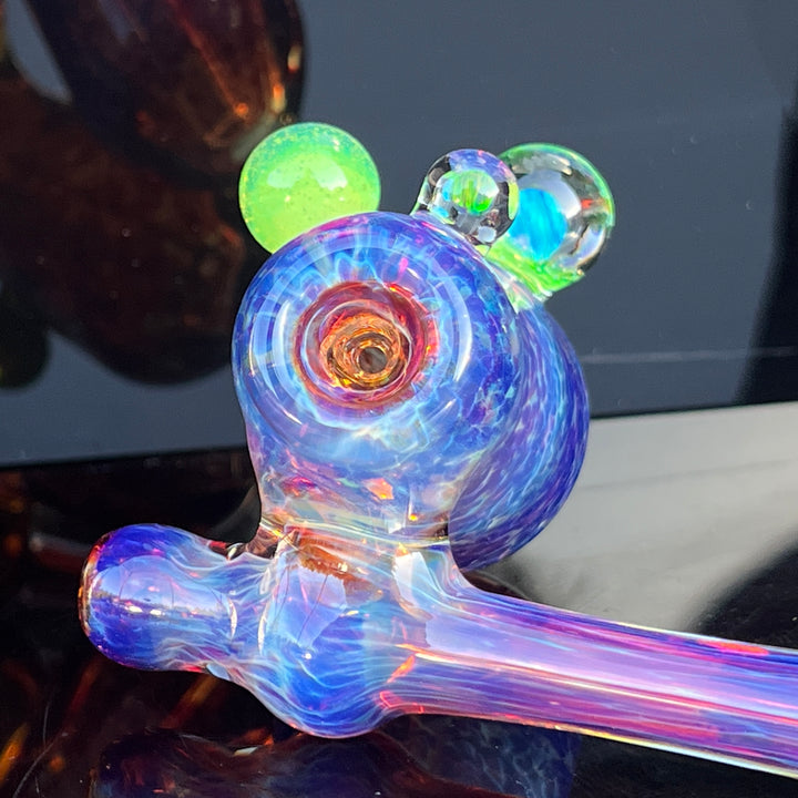 Purple Nebula Sidecar Bubbler Glass Pipe Tako Glass   