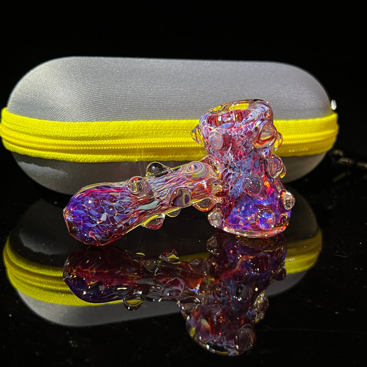 Purple Marble Hammer + Case Combo Glass Pipe TG   