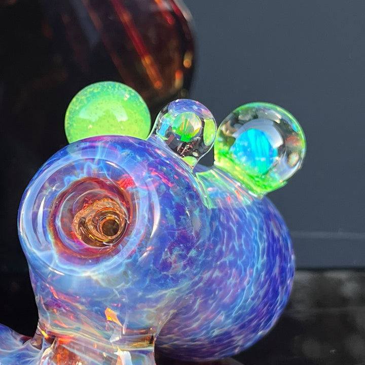 Purple Nebula Sidecar Bubbler Glass Pipe Tako Glass   