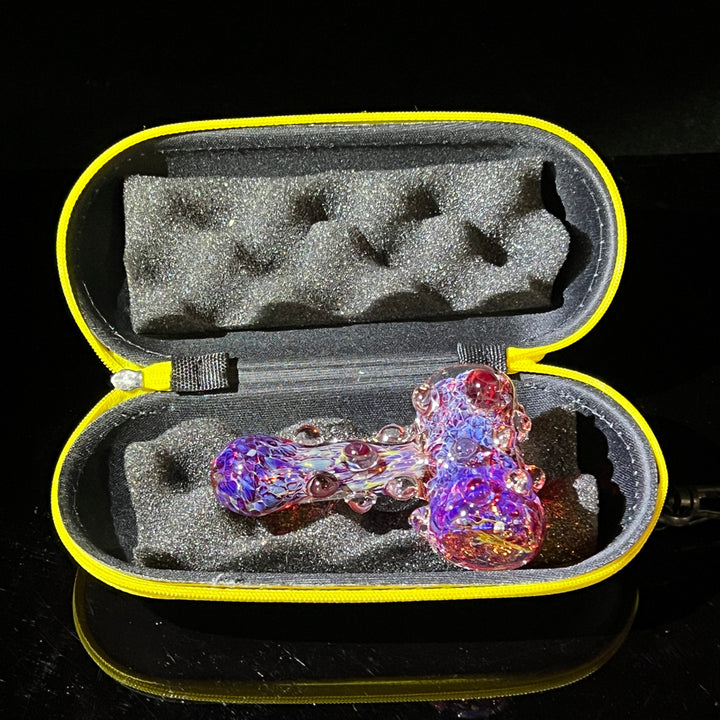 Purple Marble Hammer + Case Combo Glass Pipe TG   