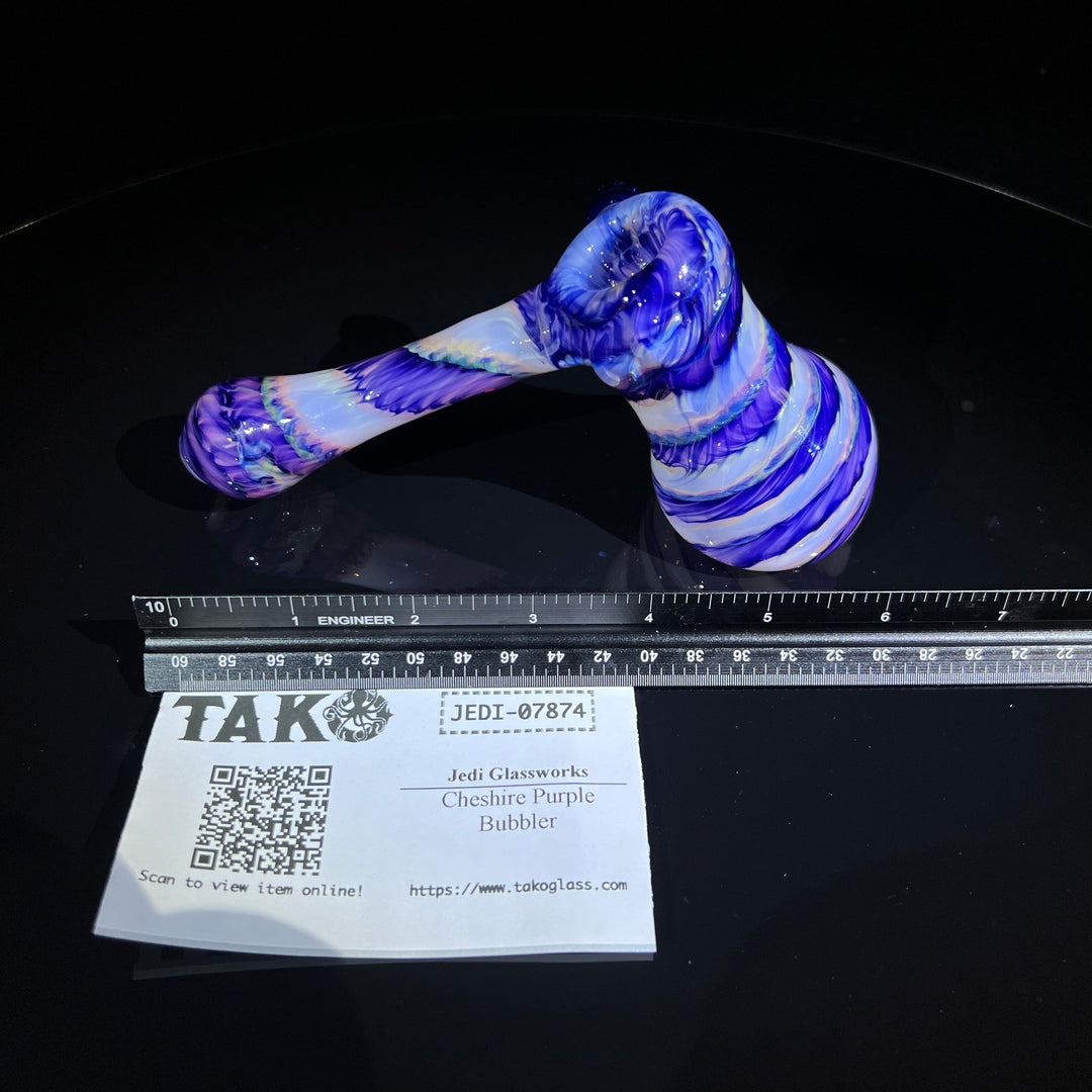 Cheshire Purple Bubbler Glass Pipe Jedi Glassworks