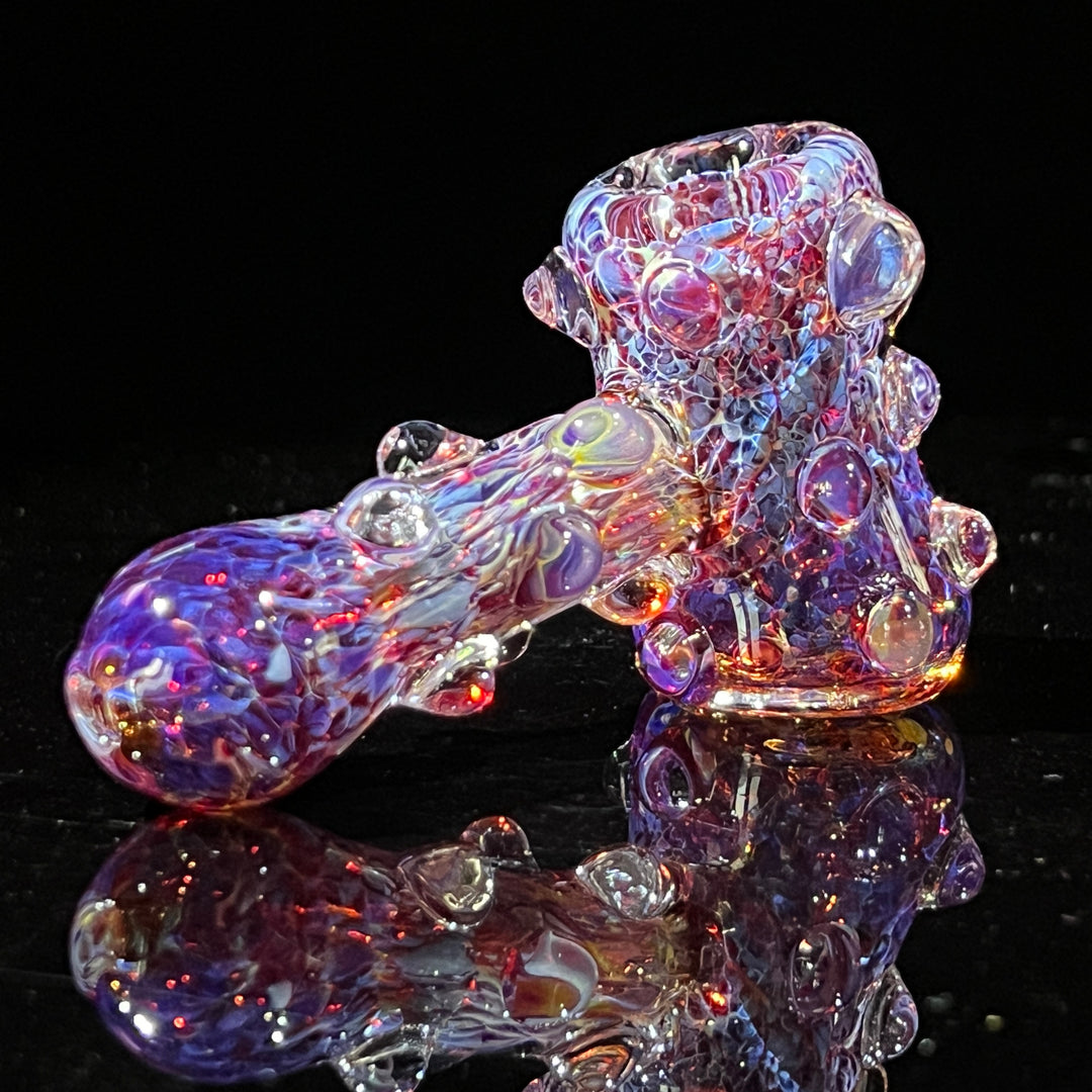 Purple Marble Hammer + Case Combo Glass Pipe TG   