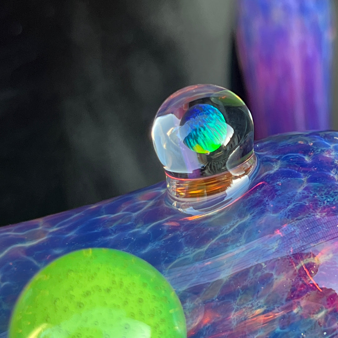 Purple Nebula Sidecar Bubbler Glass Pipe Tako Glass   