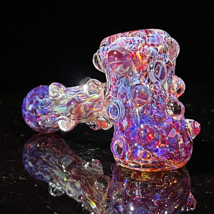 Purple Marble Hammer + Case Combo Glass Pipe TG   